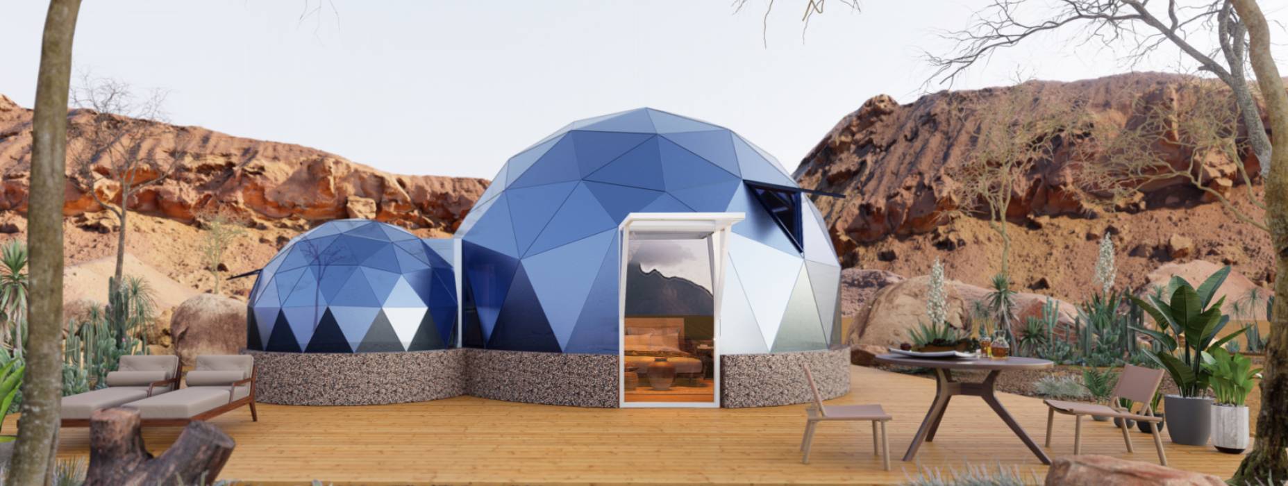 崇礼县球形智能光伏玻璃星空房